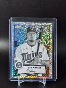 2021 LUIS ARRAEZ TOPPS CHROME PLATINUM BLACK & WHITE MINI DIAMOND REFRACTOR - Picture 1 of 2