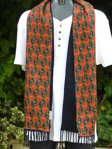 Vintage Fab John Lewis Scarf Indie Skins Mod Scooter Ascot Races Goodwood  - Picture 1 of 7