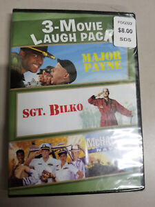 3-Movie Laugh Pack: Major Payne / Sgt. Bilko / McHale's Navy (1997, DVD) NEW!