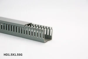 18 New 1.5"x1.5"x2m Narrow Finger Open Slot Wiring Cable Raceway Duct,PVC,White - Picture 1 of 4