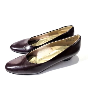 Hush Puppies elegante Slipper weiche Schuhe niedrige Blockabsatz braun Gr. 10 schmal - Bild 1 von 10