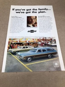 1968 Chevrolet Chevelle and Caprice Station Wagon's--nice vintage orig '68 ad - Picture 1 of 1