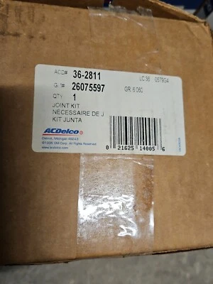 НОВЫЙ ИЗ СТАРЫХ ЗАПАСОВ ACDELCO 36-2811 CV ШАРНИРНЫЙ КОМПЛЕКТ ДЛЯ 00-05 CADILLAC DeVille 26075597 - Изображение 1 из 4