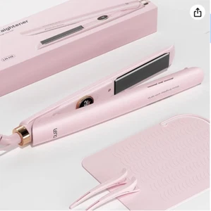 Flat Iron Straightener Lena H2 Curling Wand And Curler 2 In 1 With Titanium Coat - Bild 1 von 7