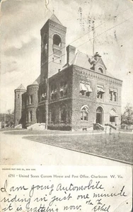 US Custom House & Post Office Charleston West Virginia 1905 UDB Postcard - Picture 1 of 2