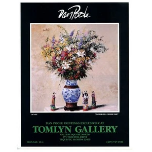 1990 Tomlyn Gallery Dan Poole Print Ad Paper Magazine Clipping Vtg Painting Art - Picture 1 of 6