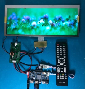 Placa controladora de audio HDMI USB + 12,3" LCD 1920x720 HSD123KPW1-A30 con control remoto - Imagen 1 de 2