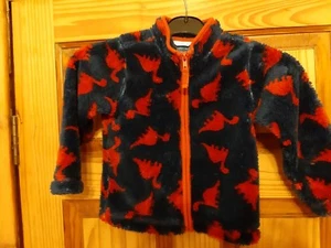 M&Co BOYS FURRY DINOSAUR CARDIGAN AGE 18-24 MONTHS - Picture 1 of 1