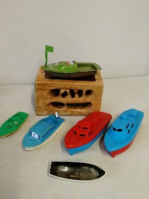 Corgi 104 Dolphin Cruiser, Dinky Healy tin plate boat and others - Image 1 of 4