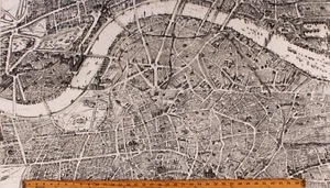 Cotton Historic Map of London Maps Cotton Fabric Print by the Yard D380.38 - Picture 1 of 1