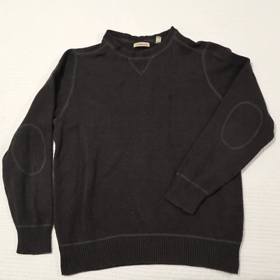 G H Bass Mens Size Large Pullover Sweatshirt Gray Long Sleeve Cotton Blend - Image 1 of 4