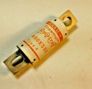 Fusible Amptrap Gould Shawmut A60X350 tipo 4 350A 600V - Imagen 1 de 2