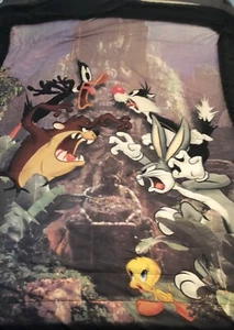 vintage Dan River Looney tunes reversable comforter Taz Tweety Sylvester 66x86 - Picture 1 of 10