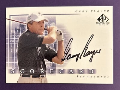 2002 SP Game Used Edition - Scorecard Signatures #SS-GP Gary Player (AU) - Image 1 of 2