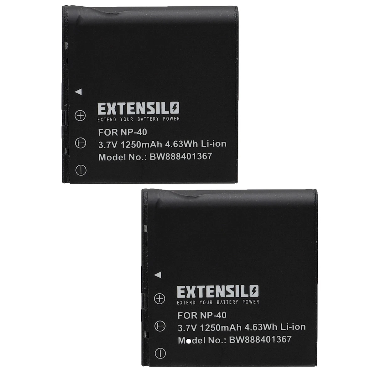 2x Akku Für Medion Life P43012 Kamera – 800 MAh, 3,7V Li-Ion, Kompatibel Mit NP-40, D-Li8