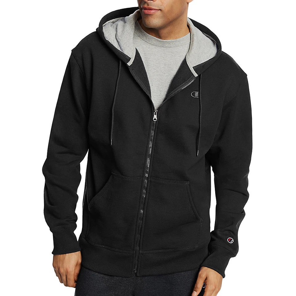 Champion Men's PowerBlend Fleece Full Zip Jacket S0891 Small