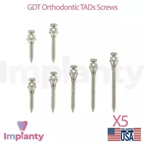 5x Dispositivos de anclaje temporal microaccesorio de ortodoncia dental - Tornillo TADs - Imagen 1 de 11