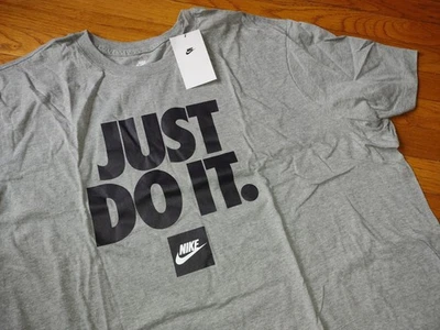 Camiseta gris "Just Do It" cuello redondo Nike talla 3XL para hombre nueva con etiquetas DZ2989 Foto 1 de 4