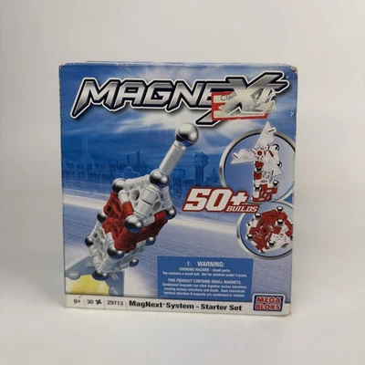 VINTAGE 2009 MEGA BLOKS MAGNEXT SYSTEM STARTER KIT BUILDING SYSTEM #29713 - Image 1 of 4
