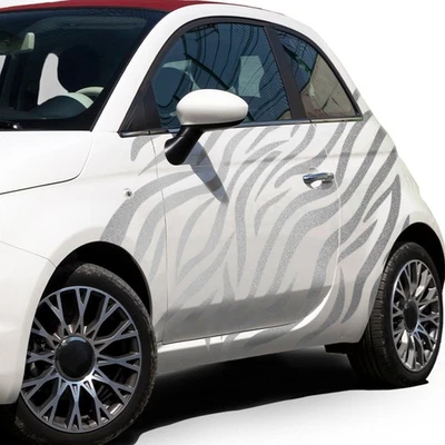Adesivi per Auto Zebra Motivo Set XXL Decorazione Bus Camion KX092-05 Argento - Immagine 1 di 4