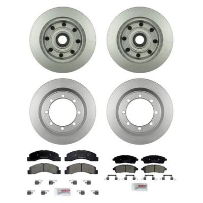 For Ford F-350 Super Duty 03-04 Brake Kit QuietCast Premium Front & Rear Brake Foto 1 de 4