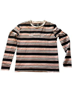 Camiseta Feminina Santa Cruz Skateboards Manga Longa S Laranja Listrada Rosa - Imagem 1 de 4