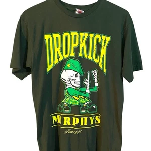 Dropkick Murphys I Keep My Fist Up Since 1996 Short Sleeve Green Shirt Size Med - Picture 1 of 5