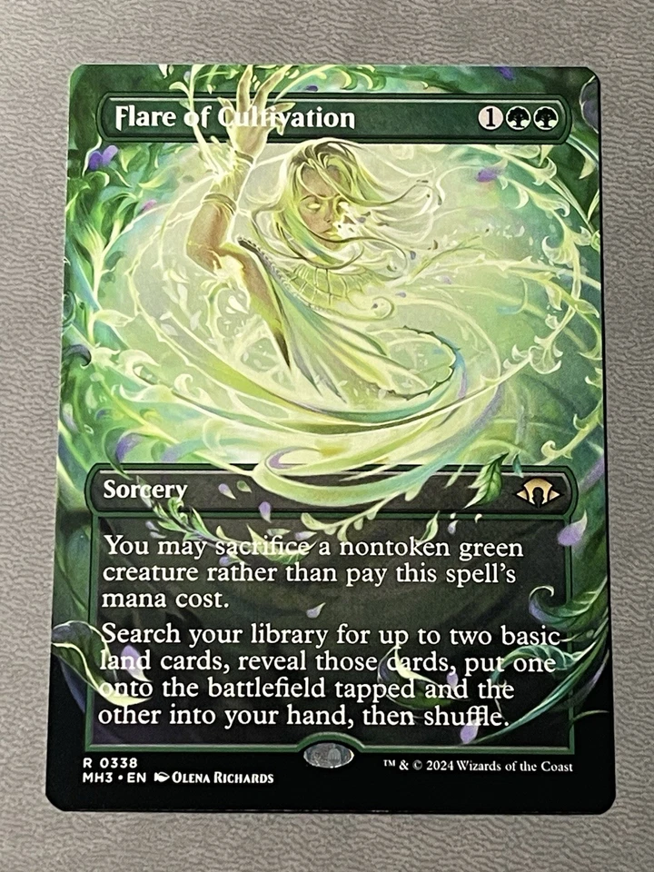 MTG Flare of Cultivation - Borderless, NM-Mint, English Modern Horizons 3 - Image 1 of 2