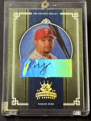 2005 Donruss Diamond Kings AUTO Marlon Byrd 019/100 - Image 1 of 3