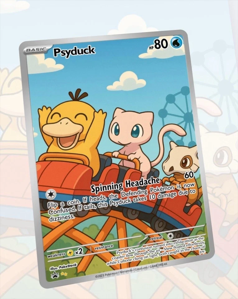 Custom Fan Art Pokemon Card Psyduck - Image 1 of 1