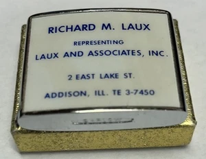 ADDISON, IL Barlow Advertising Tape Measure : LAUX and ASSOCIATES 1950's - Picture 1 of 4