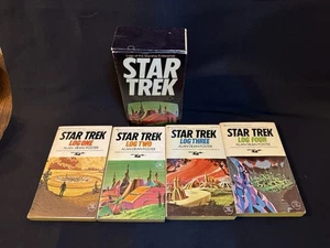 Star Trek Log Series Alan Dean Foster Books 1-4 Complete Box Set - Picture 1 of 3