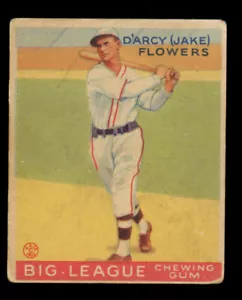 1933 Goudey 151 D'Arcy "Jake" Flowers Brooklyn Dodgers MK - Picture 1 of 2