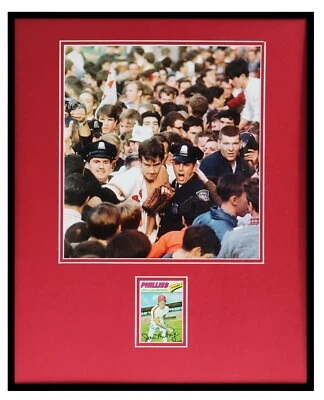 Exhibición fotográfica firmada por Jim Lonborg 16x20 de los Medias Rojas de Boston Serie Mundial 1967  Foto 1 de 2