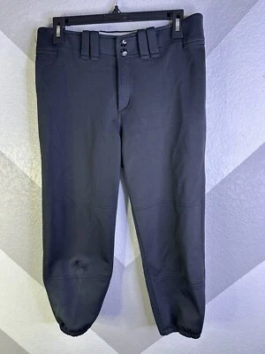 Mizuno Women's Select Belted Low Rise Fast Pitch Softball Pant Medium Black - Image 1 of 4