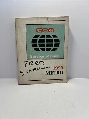 1990 GEO METRO SERVICE MANUAL ST370-90 - Image 1 of 2