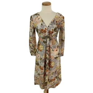 Vintage 50er Jahre Frederick's of Hollywood Kleid Damen 15 Metallic Mod Floral  - Bild 1 von 11