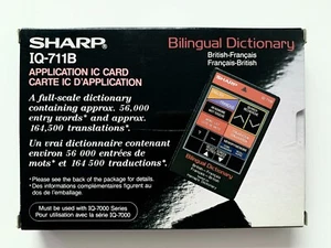 Sharp IQ-711B «Bilingual Dictionary» IC card for OZ/IQ electronic organizer CIB - Bild 1 von 5