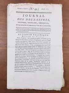 USA Le Capitole brûlé par les Anglais 1814 Liberté Presse Deux Sevres Niort - Bild 1 von 10