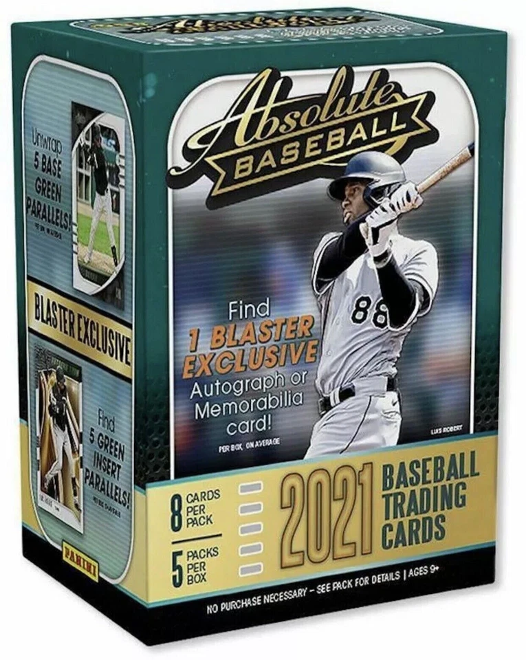 ⚾ NEW 2021 Panini - Absolute  MLB Baseball 40 Card Blaster Box, Factory Sealed ⚾ - Image 1 of 1