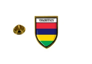 spilla pin pin's spille spilletta bandiera badge stemma mauritius - Imagen 1 de 1