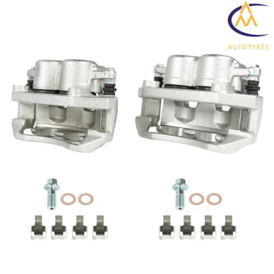 2 × Front Brake Calipers w/ Bracket For Ram 1500 Classic 2019-22 Ram 1500 11-18 - Image 1 of 4