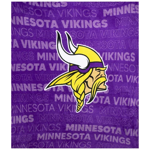 LogoBrands NFL Minnesota Vikings Classic Fleece Throw Blanket 50 x 60 in Cover