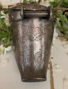 Vintage Maesa 323 Silver Boot Toe Tip Cowboy Fancy Silver Engraved Design - Picture 1 of 10