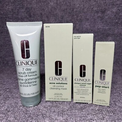 Clinique PAQUETE Tratamiento Reparador Clínico Multidimensional Noche Inteligente NUEVO Foto 1 de 4