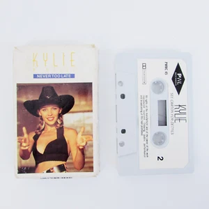 Kylie Never Too Late Cassingle Single Cassette Tape Rare Minogue England Sleeve - Imagen 1 de 8