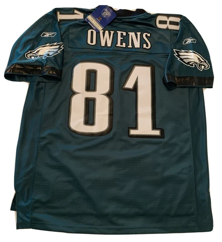 New Rare Terrell Owens Mens XL Green Reebok Eagles Stitched Replithentic Jersey Cover