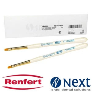 Lotx2 Renfert Dental ceramic brush premium Synthetic opaquing Takanishi 17140200 - Picture 1 of 4