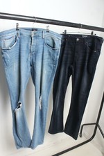 X 2 River Island Primark Mens Distressed jeans Bundle - W36 L32 (57i)