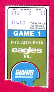 MY LAST ONE-CHRISTENSEN NFL DEBUT-PHIL SIMMS 1ST ROSTER GM-TICKET STUB-PARCELLS - Picture 1 of 1